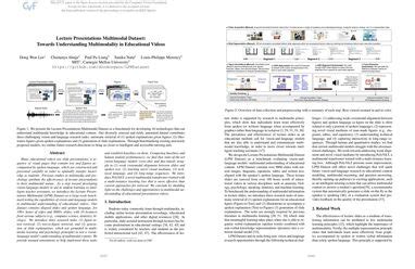 Lecture Presentations Multimodal Dataset: Towards Understanding Multimodality in Educational ...