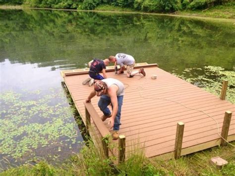 Floating Dock on 3 acre private pond | Geofoam, Styrofoam, EPS & Polystyrene | Universal ...