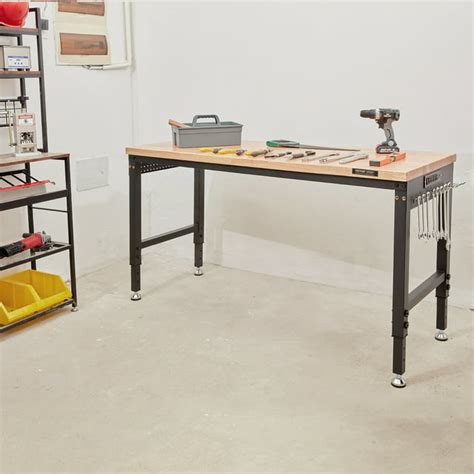 BENTISM Adjustable Workbench, 60" L X 22" W Multi-Purpose Work Bench ...