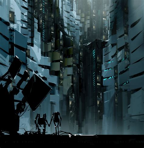 Portal 2 concept art. LOVE that game | Portal art, Concept art, Game concept art