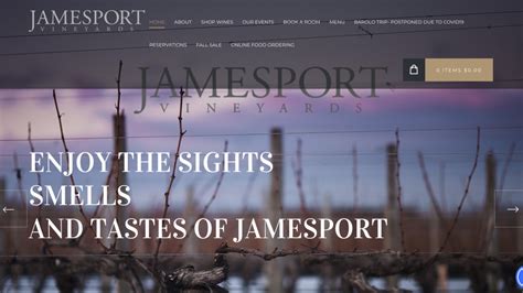 Jamesport Vineyards Launches New Website - Jamesport Vineyards