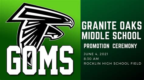 Granite Oaks Middle School 2021 Promotion - YouTube