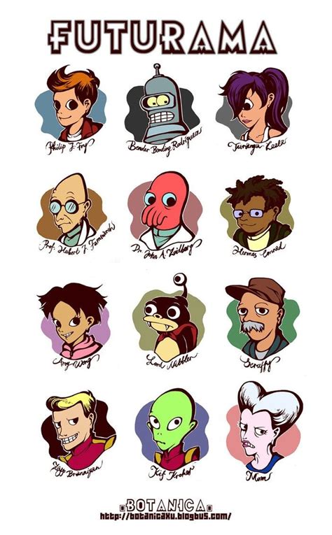 Futurama Characters | Futurama characters, Futurama, Cat character