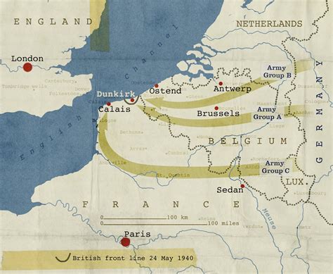 Battle Of Dunkirk Map - Osaka On A Map