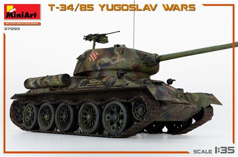 New Photos of Kits: 37093 T-34/85 YUGOSLAV WARS | Miniart