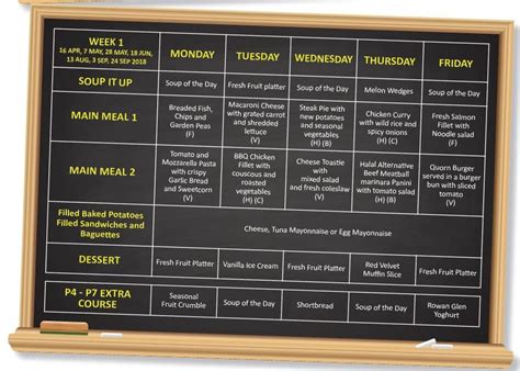 Halal Lunch Menu | St John's Primary School