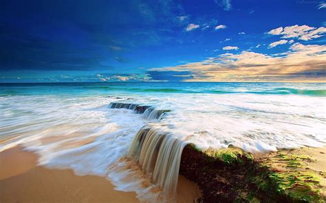 HD wallpaper: beautiful ocean.., sea, water, motion, sky, land, beach ...