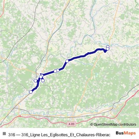 316 Route: Stops, Schedules & Maps - 316_Ligne Les_Eglisottes_Et_Chalaures-Riberac