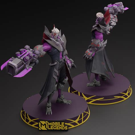 STL file ROGER CYBORG WEREWOLF SKIN MOBILE LEGENDS FAN ART 3D STL・3D printing model to download ...