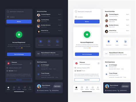 Jobify Mobile App - Component by Ideologist on Dribbble