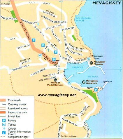 Mevagissey street map