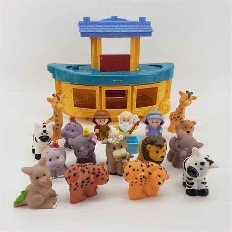 2005 Noah’s Ark Fisher Price Little People Animals Noah Figure Mattel ...