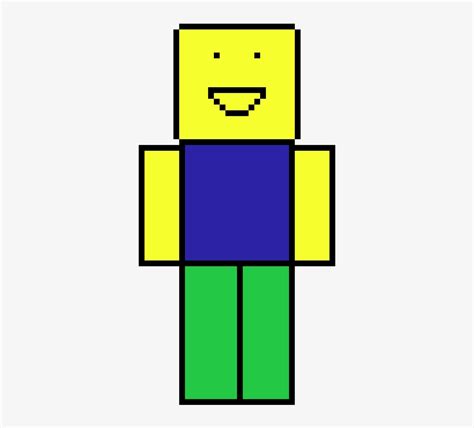 Download Transparent Roblox Noob - Roblox Noob Pixel Art - PNGkit