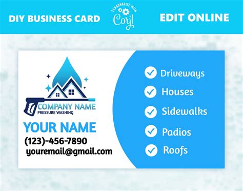 Pressure Washing Business Cards: Tips for Design and Distribution ...