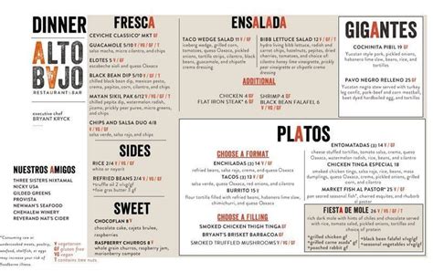 Alto Bajo Retools, With New Chef and Menus - Portland Food and Drink