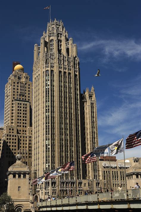 Tribune Tower (1925 by Howells & Hood) — The headquarters of the Chicago Tribune newspaper is ...