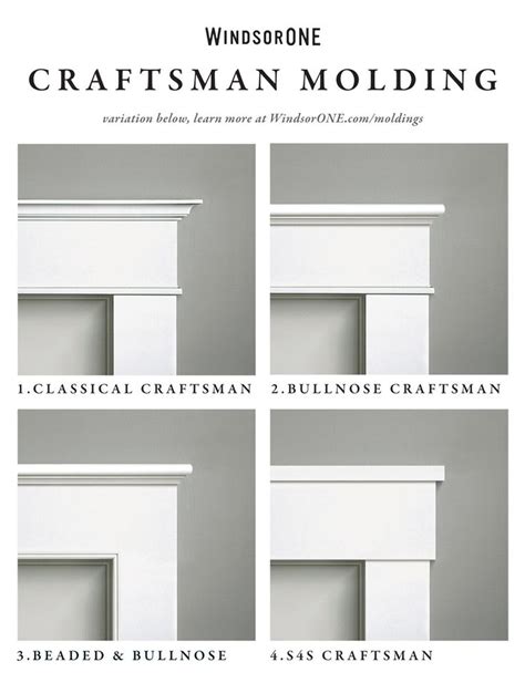 WindsorONE Craftsman Molding Variations | Moldings and trim, Craftsman molding, Craftsman trim