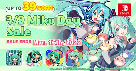 Hatsune Miku on Twitter: "🎉3/9 Miku Day Sale!🎉 Games and apps such as ...