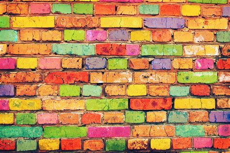 Download Innovation Ideas Color Brick Wall Magnificent Colors - Color ...