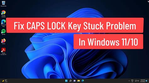 Fix CAPS LOCK Key Stuck Problem - YouTube