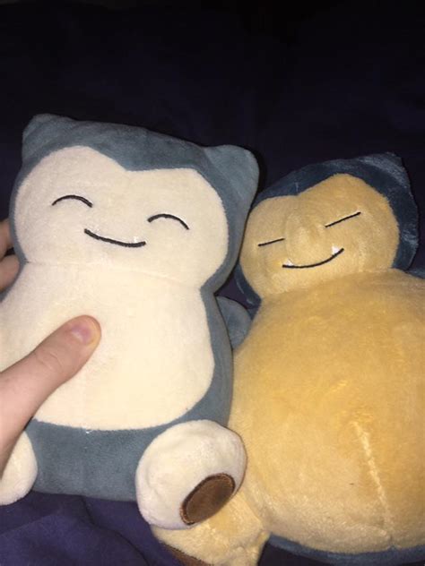 My Snorlax plushies. I LOVE THEM! : r/snorlax