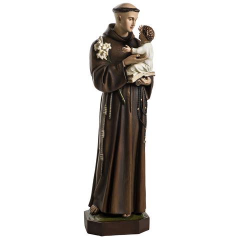 Saint Anthony of Padua, 100 cm painted fiberglass statue | online sales ...