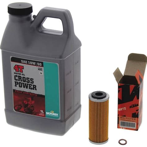 KTM Motorex Cross Power 4T 10W50 Full Synthetic Oil Change Kit ...