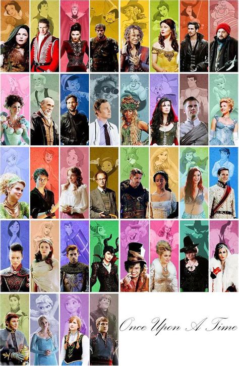 Disney vs OUAT all characters | Once up a time, Once upon a time funny, Once upon a time