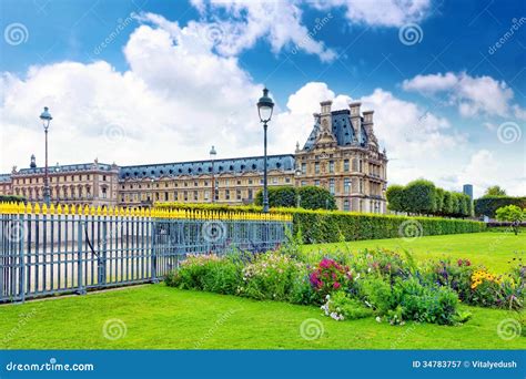 The Louvre And Tuilleries Gardens Stock Image | CartoonDealer.com #6735097