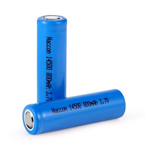 14500 800mAh 3.7V Rechargeable Li-ion Battery - Lithium Battery and Li ...