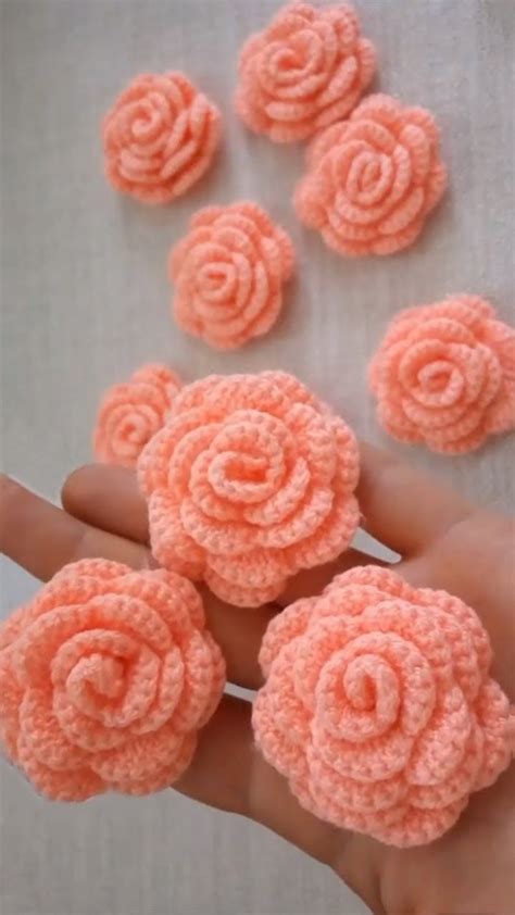 Crochet Rose Flower Patterns For Beginners