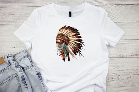 Native American Feather Headdress By Bundlestshirt | TheHungryJPEG