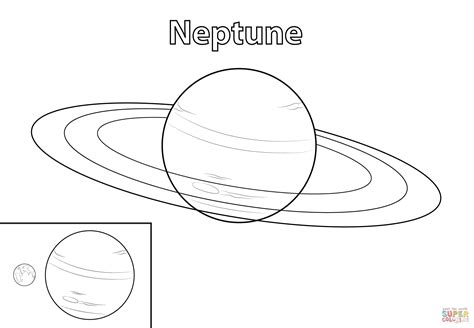 Neptune Planet Coloring Pages