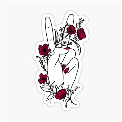 "Peace!" Sticker for Sale by hwelliver | Redbubble