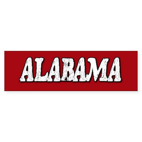 Alabama Vintage Bumper Bumper Sticker by AndrewsAttic