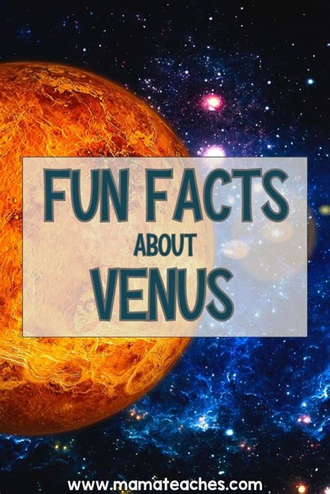 Fun Facts About Venus - Mama Teaches