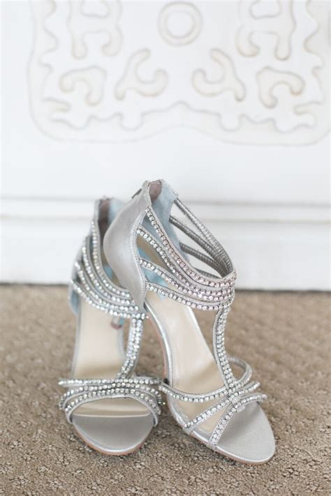 Silver Embellished Bridal Shoes