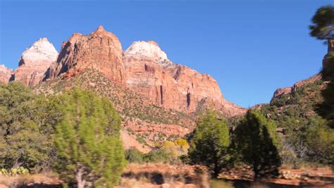 View of Zion Canyon in Zion National Park, Utah image - Free stock ...