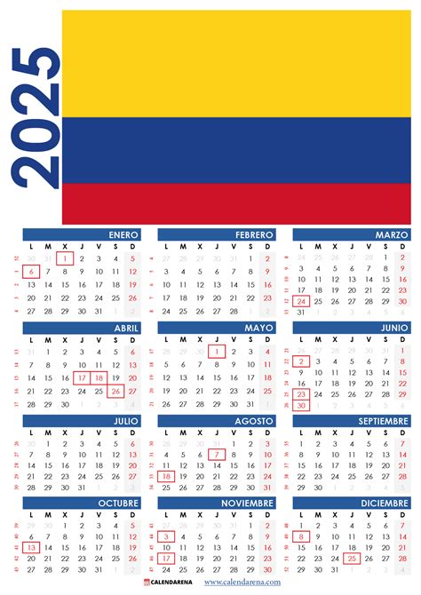 Calendario Colombia 2025 Con Festivos Marzo - Bevvy Cleopatra