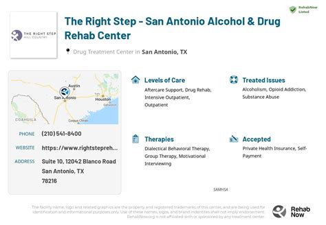 The Right Step - San Antonio Alcohol & Drug Rehab Center in TX