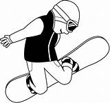 Olympic Snowboarding Coloring Pages sketch template
