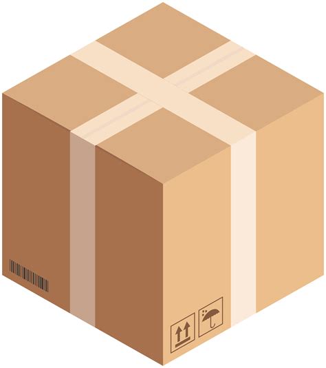 Cube Cardboard Box PNG Clip Art - Best WEB Clipart