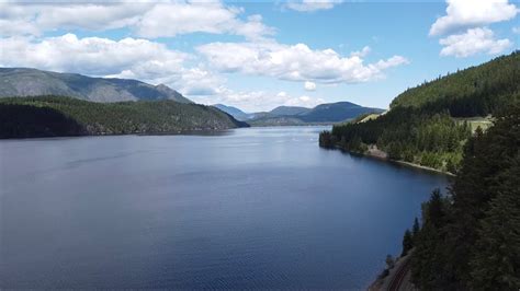 DJI Mavic Aerial view of Moyie Lake BC Canada - YouTube