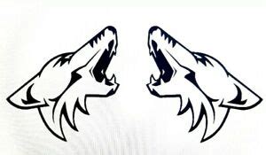 Ford Mustang coyote howling decal stickers x2 4x5 | eBay