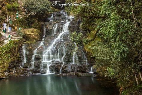 The gigantic Elephant Falls, Shillong. This waterfall is also known as ...