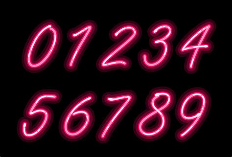 Neon alphabet font numbers 533292 Vector Art at Vecteezy