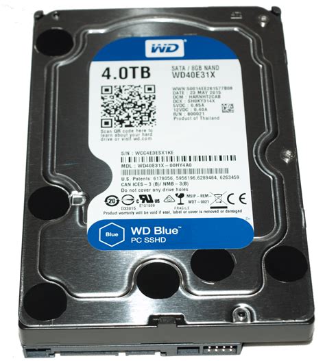 Western Digital Blue 4TB SSHD (WD40E31X) Platter & SSD Ride The Range ...