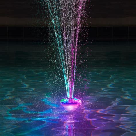 The Floating Light Show Fountain - Hammacher Schlemmer