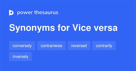 Vice Versa synonyms - 144 Words and Phrases for Vice Versa