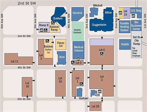 Mayo Clinic Parking Map